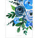 Blue Roses Bouquet Invitations Image 3 of 4